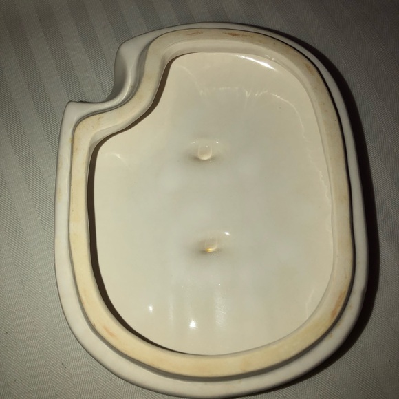 Retro/ vintage gray boat / soup tureen Riva Designs Tulips red/blue/yellow - Picture 8 of 15